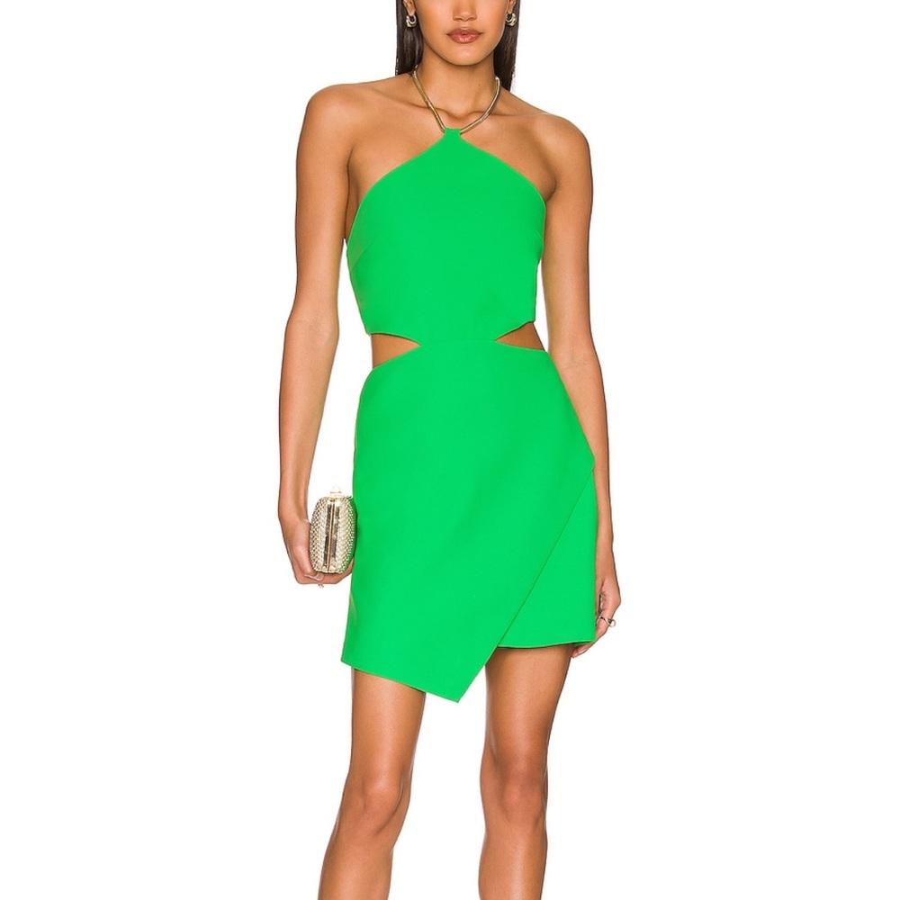Amanda Uprichard Tyler Dress in Lime Green - S